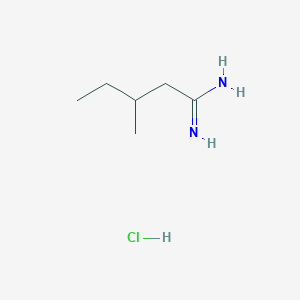 molecular formula C6H15ClN2 B2710555 3-Methylpentanimidamide hydrochloride CAS No. 816469-56-4; 817552-66-2