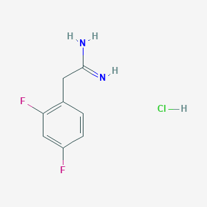 molecular formula C8H9ClF2N2 B2710560 2-(2,4-二氟苯基)乙酰胺;盐酸盐 CAS No. 139161-55-0