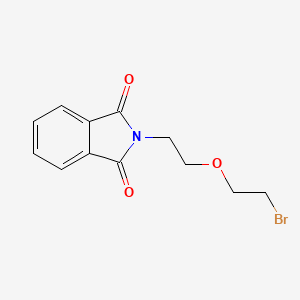 molecular formula C12H12BrNO3 B2710562 2-[2-(2-Bromoethoxy)ethyl]isoindole-1,3-dione CAS No. 86927-03-9