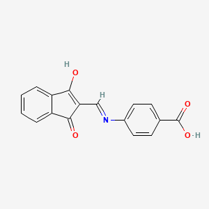 4-(((1,3-Dioxoindan-2-ylidene)methyl)amino)benzoic acid
