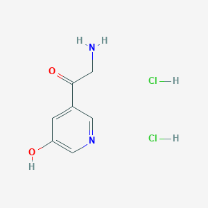 2-Amino-1-(5-hydroxypyridin-3-yl)ethanone;dihydrochloride