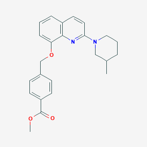 Methyl 4-(((2-(3-methylpiperidin-1-yl)quinolin-8-yl)oxy)methyl)benzoate