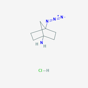 4-Azidobicyclo[2.2.1]heptan-1-amine;hydrochloride