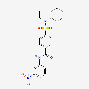 4-(N-cyclohexyl-N-ethylsulfamoyl)-N-(3-nitrophenyl)benzamide