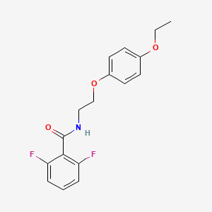 molecular formula C17H17F2NO3 B2710633 N-(2-(4-ethoxyphenoxy)ethyl)-2,6-difluorobenzamide CAS No. 1171229-91-6