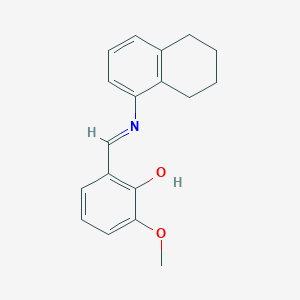 2-methoxy-6-[(E)-(5,6,7,8-tetrahydronaphthalen-1-ylimino)methyl]phenol