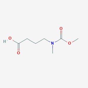 molecular formula C7H13NO4 B2710673 4-[(Methoxycarbonyl)(methyl)amino]butanoic acid CAS No. 756874-13-2