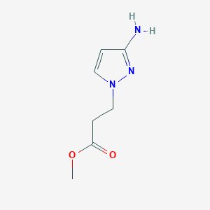 molecular formula C7H11N3O2 B2710674 methyl 3-(3-amino-1H-pyrazol-1-yl)propanoate CAS No. 1342251-94-8