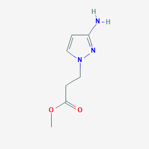 molecular formula C7H11N3O2 B2710674 甲基-3-(3-氨基-1H-吡唑-1-基)丙酸酯 CAS No. 1342251-94-8