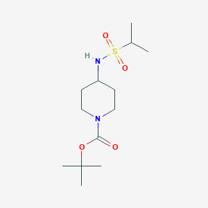 molecular formula C13H26N2O4S B2710678 tert-Butyl 4-(propan-2-ylsulfonamido)piperidine-1-carboxylate CAS No. 1233958-40-1