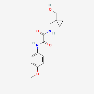 molecular formula C15H20N2O4 B2710701 N1-(4-ethoxyphenyl)-N2-((1-(hydroxymethyl)cyclopropyl)methyl)oxalamide CAS No. 1251687-38-3