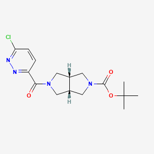 Tert-butyl (3aS,6aR)-2-(6-chloropyridazine-3-carbonyl)-1,3,3a,4,6,6a-hexahydropyrrolo[3,4-c]pyrrole-5-carboxylate