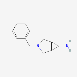 molecular formula C12H16N2 B2710712 3-Benzyl-3-azabicyclo[3.1.0]hexan-6-amine CAS No. 151860-17-2; 155748-81-5