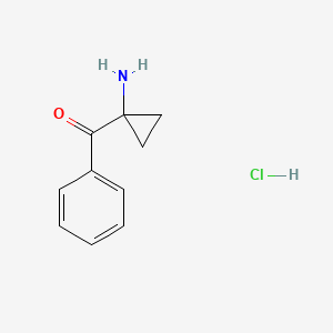 molecular formula C10H12ClNO B2710838 1-Benzoylcyclopropan-1-amine hydrochloride CAS No. 2138130-93-3