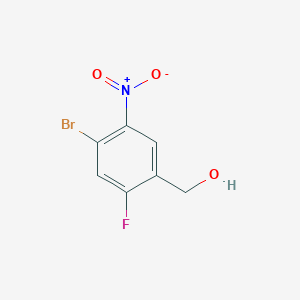 molecular formula C7H5BrFNO3 B2710846 4-Bromo-2-fluoro-5-nitrobenzyl alcohol CAS No. 1379332-76-9