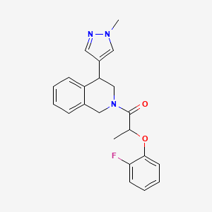 2-(2-fluorophenoxy)-1-(4-(1-methyl-1H-pyrazol-4-yl)-3,4-dihydroisoquinolin-2(1H)-yl)propan-1-one