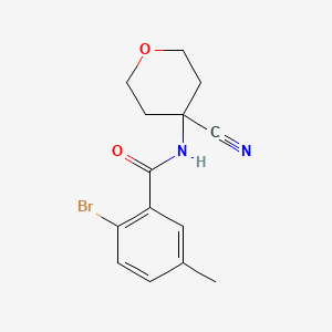 2-Bromo-N-(4-cyanooxan-4-YL)-5-methylbenzamide