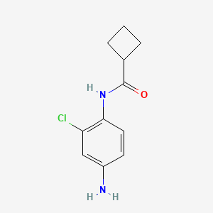 molecular formula C11H13ClN2O B2710874 N-(4-氨基-2-氯苯基)环丁烷甲酰胺 CAS No. 926249-65-2