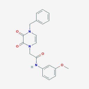 B2710880 2-(4-benzyl-2,3-dioxo-3,4-dihydropyrazin-1(2H)-yl)-N-(3-methoxyphenyl)acetamide CAS No. 899724-85-7