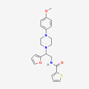 B2710892 N-(2-(furan-2-yl)-2-(4-(4-methoxyphenyl)piperazin-1-yl)ethyl)thiophene-2-carboxamide CAS No. 877634-30-5