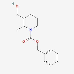 molecular formula C15H21NO3 B2710893 苄基3-(羟甲基)-2-甲基哌啶-1-甲酸酯 CAS No. 1823822-71-4