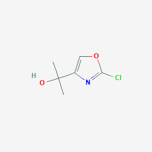 molecular formula C6H8ClNO2 B2710895 2-(2-氯-1,3-噁唑-4-基)丙醇 CAS No. 1393584-83-2