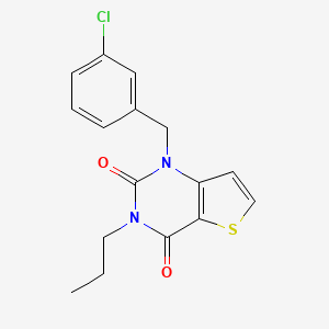 B2710908 1-(3-chlorobenzyl)-3-propylthieno[3,2-d]pyrimidine-2,4(1H,3H)-dione CAS No. 2320537-87-7