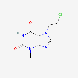 molecular formula C8H9ClN4O2 B2710909 7-(2-氯乙基)-3-甲基-3,7-二氢-1H-嘌呤-2,6-二酮 CAS No. 330558-88-8