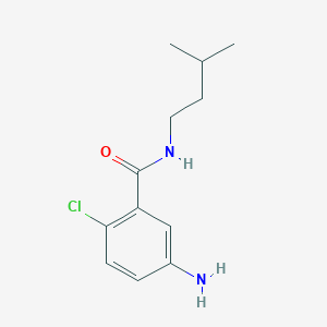 B2710914 5-amino-2-chloro-N-(3-methylbutyl)benzamide CAS No. 1016499-29-8
