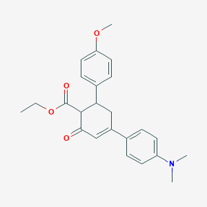 Ethyl 4-[4-(dimethylamino)phenyl]-6-(4-methoxyphenyl)-2-oxocyclohex-3-ene-1-carboxylate
