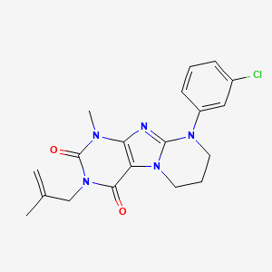 9-(3-chlorophenyl)-1-methyl-3-(2-methylprop-2-enyl)-7,8-dihydro-6H-purino[7,8-a]pyrimidine-2,4-dione