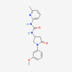 1-(1-(3-Methoxyphenyl)-5-oxopyrrolidin-3-yl)-3-(6-methylpyridin-2-yl)urea