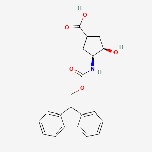 (3R,4S)-4-(9H-Fluoren-9-ylmethoxycarbonylamino)-3-hydroxycyclopentene-1-carboxylic acid