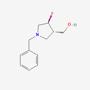 [(3S,4S)-1-Benzyl-4-fluoropyrrolidin-3-yl]methanol