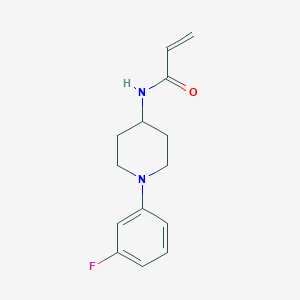 molecular formula C14H17FN2O B2710990 N-[1-(3-Fluorophenyl)piperidin-4-yl]prop-2-enamide CAS No. 2179723-66-9