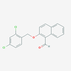 molecular formula C18H12Cl2O2 B2710993 2-[(2,4-Dichlorobenzyl)oxy]-1-naphthaldehyde CAS No. 321432-08-0