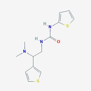 molecular formula C13H17N3OS2 B2711006 1-(2-(二甲胺基)-2-(噻吩-3-基)乙基)-3-(噻吩-2-基)脲 CAS No. 1105237-66-8