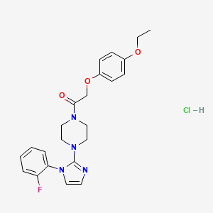 2-(4-ethoxyphenoxy)-1-(4-(1-(2-fluorophenyl)-1H-imidazol-2-yl)piperazin-1-yl)ethanone hydrochloride