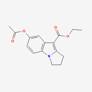 ethyl 7-(acetyloxy)-2,3-dihydro-1H-pyrrolo[1,2-a]indole-9-carboxylate