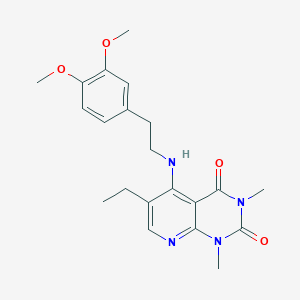 5-((3,4-dimethoxyphenethyl)amino)-6-ethyl-1,3-dimethylpyrido[2,3-d]pyrimidine-2,4(1H,3H)-dione