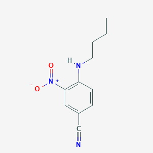 molecular formula C11H13N3O2 B2711033 4-(Butylamino)-3-nitrobenzonitrile CAS No. 143193-44-6