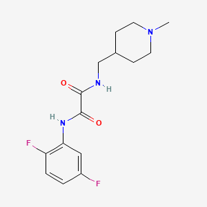 molecular formula C15H19F2N3O2 B2711043 N1-(2,5-difluorophenyl)-N2-((1-methylpiperidin-4-yl)methyl)oxalamide CAS No. 952974-50-4