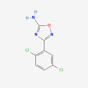 molecular formula C8H5Cl2N3O B2711049 3-(2,5-二氯苯基)-1,2,4-噁二唑-5-胺 CAS No. 2167537-28-0