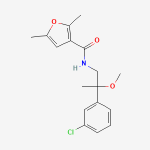 N-[2-(3-chlorophenyl)-2-methoxypropyl]-2,5-dimethylfuran-3-carboxamide