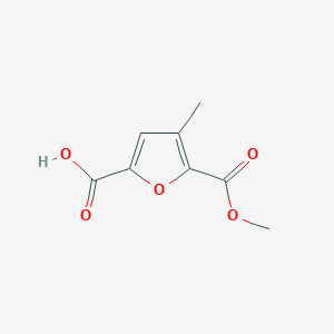 molecular formula C8H8O5 B2711054 5-(Methoxycarbonyl)-4-methylfuran-2-carboxylic acid CAS No. 220902-81-8