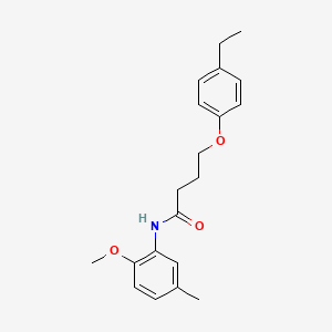 molecular formula C20H25NO3 B2711059 4-(4-乙基苯氧基)-N-(2-甲氧基-5-甲基苯基)丁酰胺 CAS No. 449155-74-2