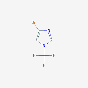molecular formula C4H2BrF3N2 B2711063 4-溴-1-(三氟甲基)咪唑 CAS No. 2253632-50-5