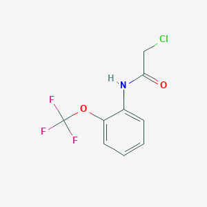 molecular formula C9H7ClF3NO2 B2711072 2-chloro-N-[2-(trifluoromethoxy)phenyl]acetamide CAS No. 656227-27-9