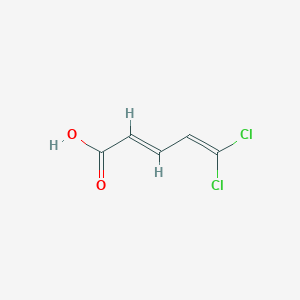 molecular formula C5H4Cl2O2 B2711073 5,5-Dichloropenta-2,4-dienoic acid CAS No. 26561-48-8