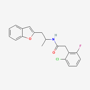 N-[1-(1-benzofuran-2-yl)propan-2-yl]-2-(2-chloro-6-fluorophenyl)acetamide